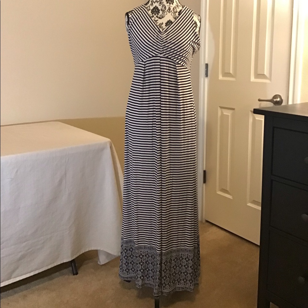 Black and White Maxi Dress